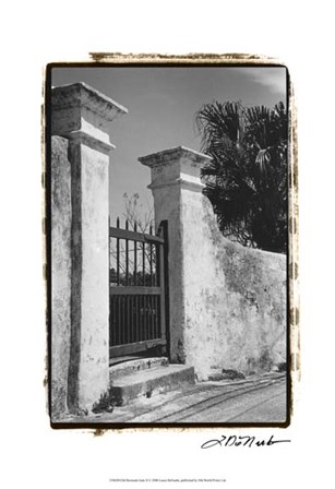 Old Bermuda Gate II by Laura Denardo art print