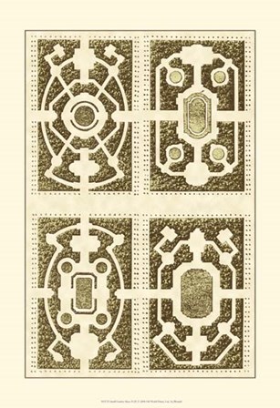 Small Garden Maze II (P) by J. F. Blondel art print