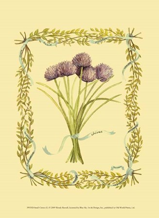 Small Chives by Wendy Russell art print