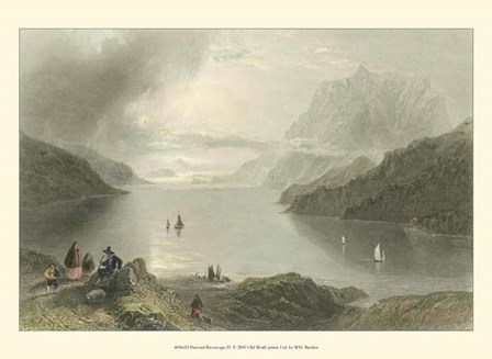 Pastoral Riverscape IV by W. H. Bartlett art print