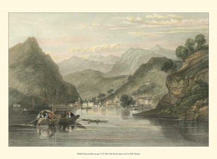 Pastoral Riverscape VI by W. H. Bartlett art print