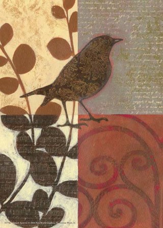 Damask Sparrow by Norman Wyatt Jr. art print