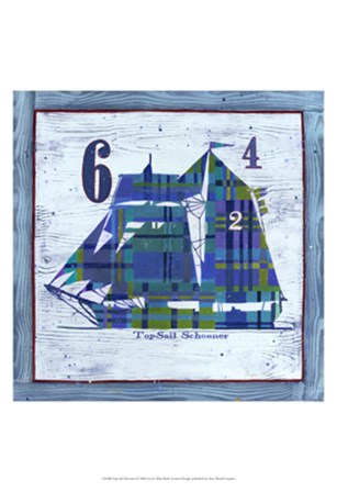 Top Sail Schooner by Geoff Allen art print