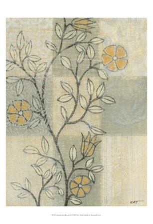 Neutral Linen Blossoms II by Norman Wyatt Jr. art print
