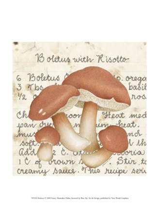 Boletus by Nancy Shumaker art print