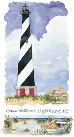 Cape Hatteras Lighthouse by Kim Attwooll art print