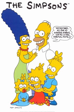The Simpsons Family art print