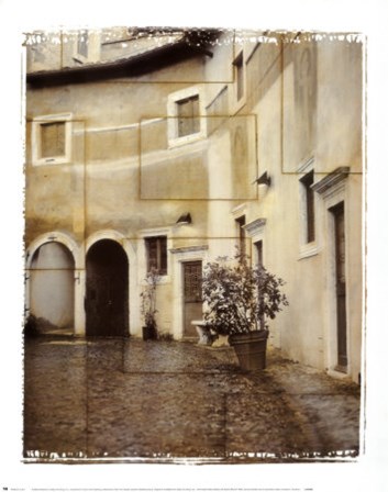 Italian Courtyard 2 by Pezhman art print