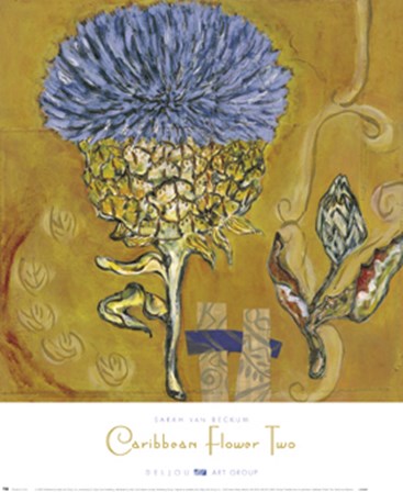Caribbean Flower Two by Sarah Van Beckum art print