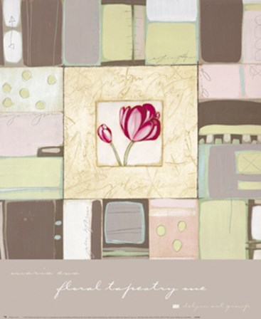 Floral Tapestry I by Maria Eva art print