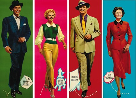 Guys and Dolls Characters art print