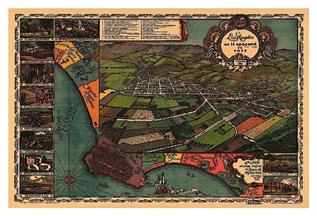 Los Angeles 1871 art print