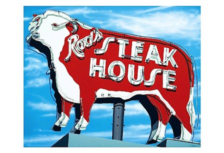 Rod&#39;s Steakhouse by Anthony Ross art print