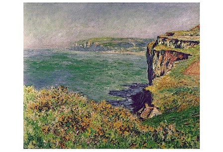 The Cliff at Varengeville, 1882 by Claude Monet art print