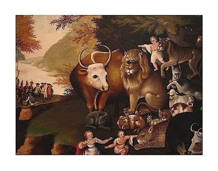 Peaceable Kingdom by Edward Hicks art print