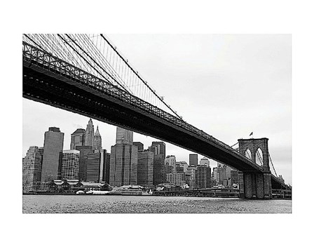 Manhattan from Brooklyn (b/w) by Erin Clark art print
