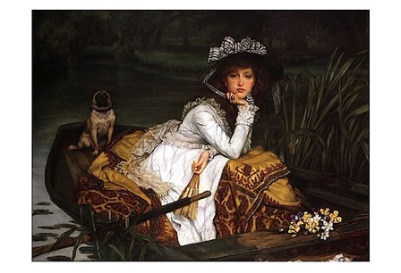 Lady in a Boat by James Jacques Joseph Tissot art print