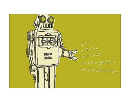 Lunastrella Robot No. 1 by John W. Golden art print