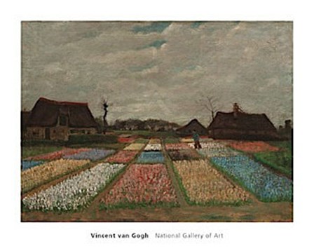 Flower Beds in Holland, c. 1883 by Vincent Van Gogh art print