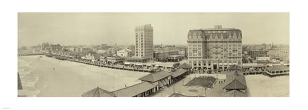 Atlantic City Beach and Boardwalk art print