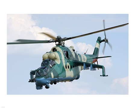 Nigerian Mil Mi-35P art print