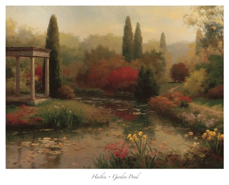 Garden Pond by Haibin art print