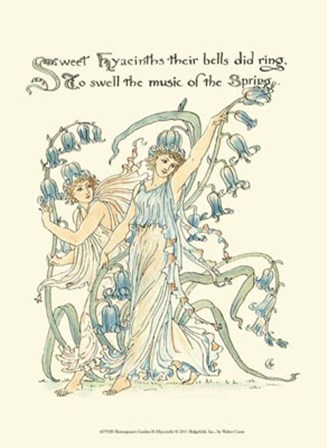 Shakespeare&#39;s Garden II (Hyacinth) by Walter Crane art print