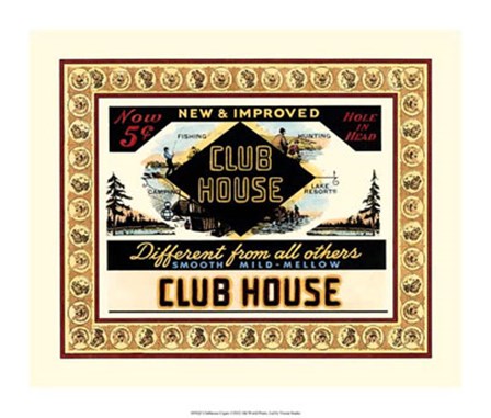 Clubhouse Cigars by Vision Studio art print