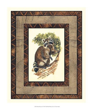 Rustic Raccoon by Vision Studio art print