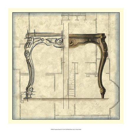 Furniture Sketch II by Vision Studio art print