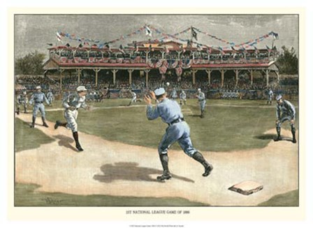 National League Game 1886 by Snyder Snyder art print