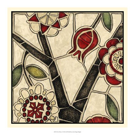 Floral Mosaic I by Megan Meagher art print