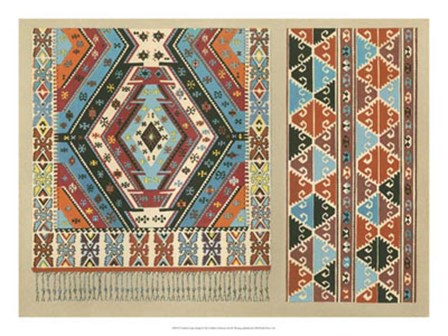 Turkish Carpet Design by Janet Waring art print