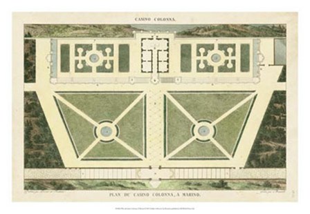 Plan du Casino Colonna, A Marino by Pierre Bonnard art print
