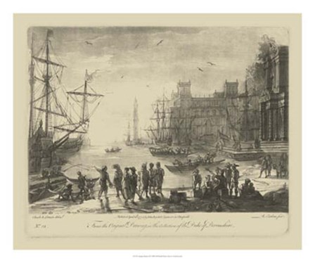 Antique Harbor II by Claude Lorrain art print