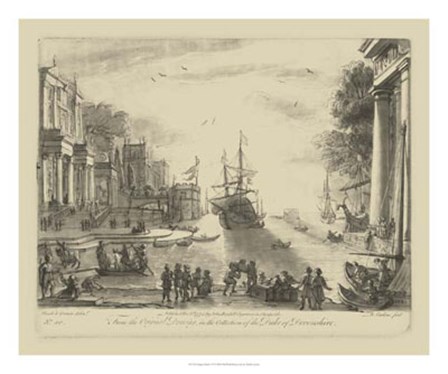 Antique Harbor VI by Claude Lorrain art print