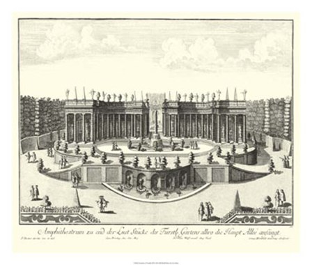 Fountains of Versailles III by Joseph Decker art print
