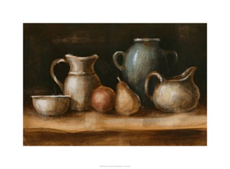 Earthenware &amp; Fruit I by Ethan Harper art print