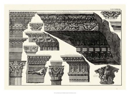 Cornice Palatinis Farnesiani by Francesco Piranesi art print