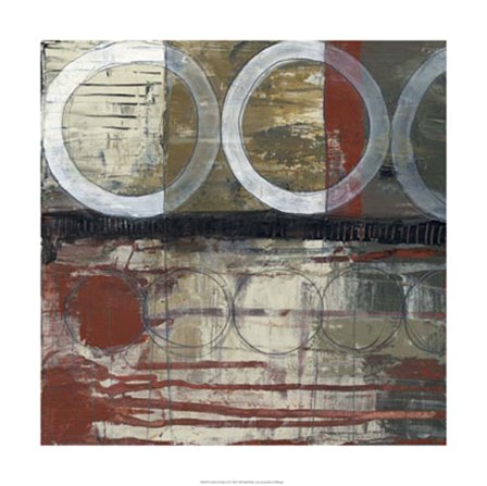 Circles &amp; Stripes II by Jennifer Goldberger art print