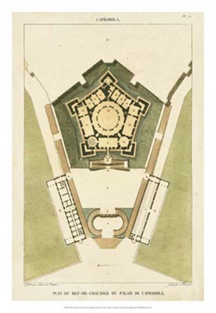 Plan du Rez De Chaussee du Palais by Pierre Bonnard art print