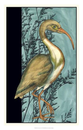 Heron in the Grass I by Jennifer Goldberger art print