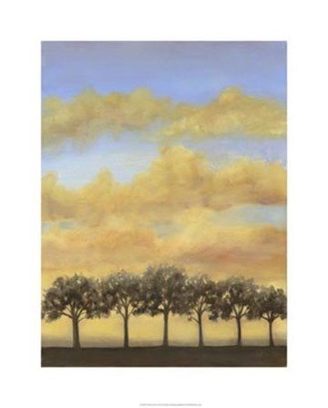 Treeline Sunset I by Jennifer Goldberger art print
