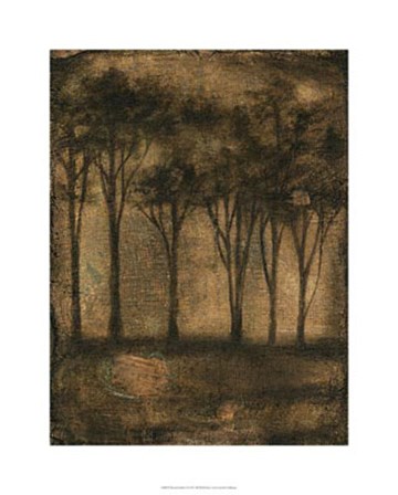 Bronzed Treeline I by Jennifer Goldberger art print