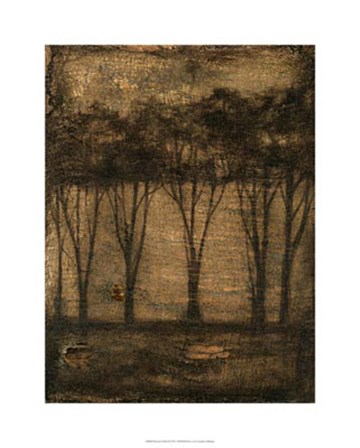 Bronzed Treeline II by Jennifer Goldberger art print