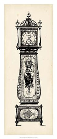 Antique Grandfather Clock II by Vision Studio art print