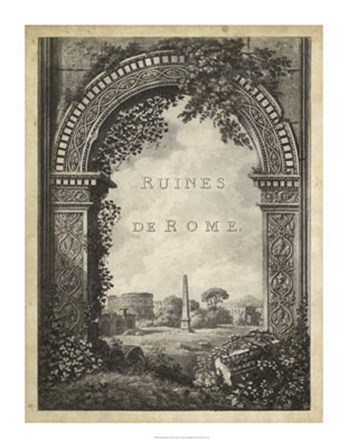 Ruines de Rome art print