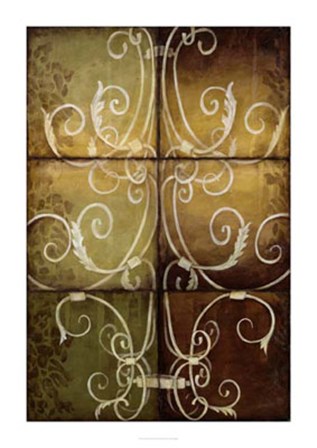 Wrought Iron &amp; Damask by Jennifer Goldberger art print