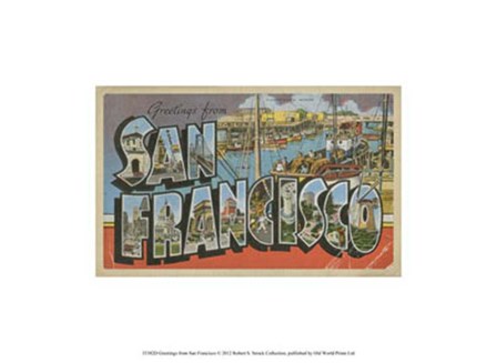 Greetings from San Francisco art print