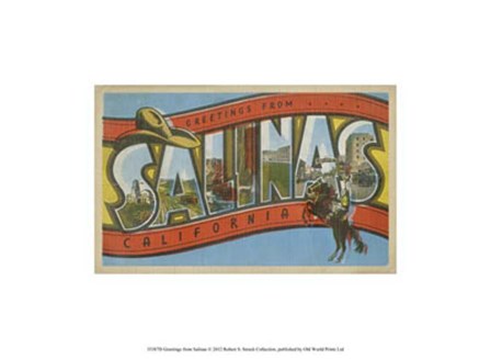 Greetings from Salinas art print